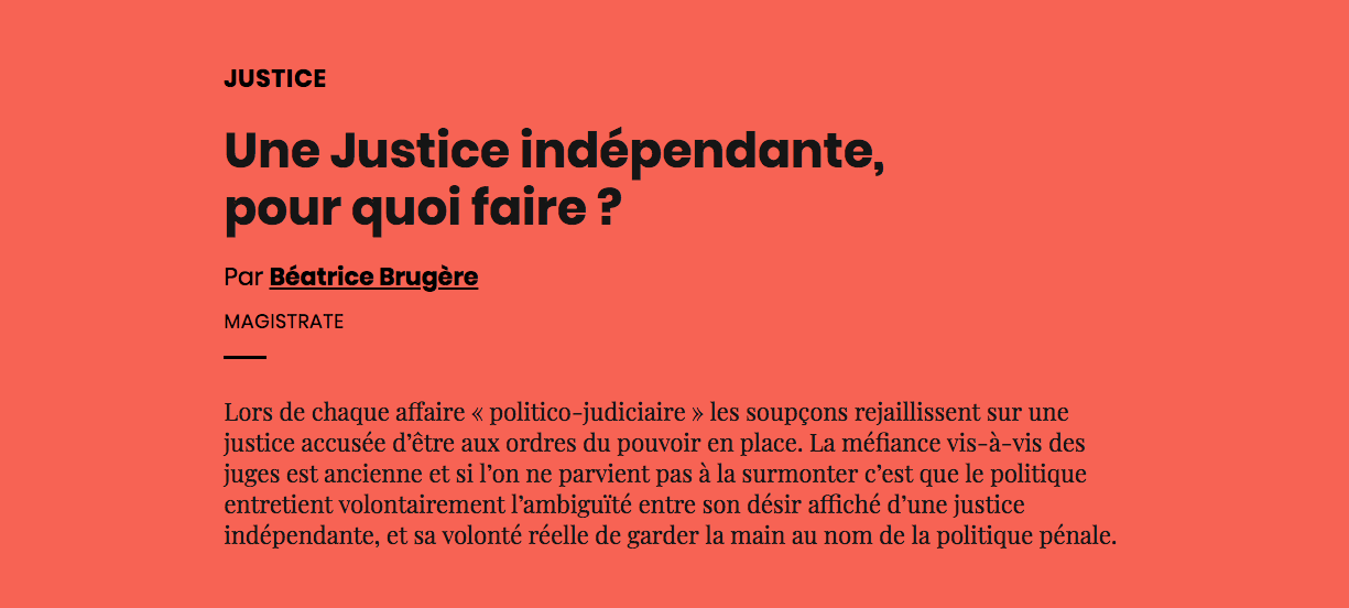 La Justice Est Elle Independante En France aoc.media