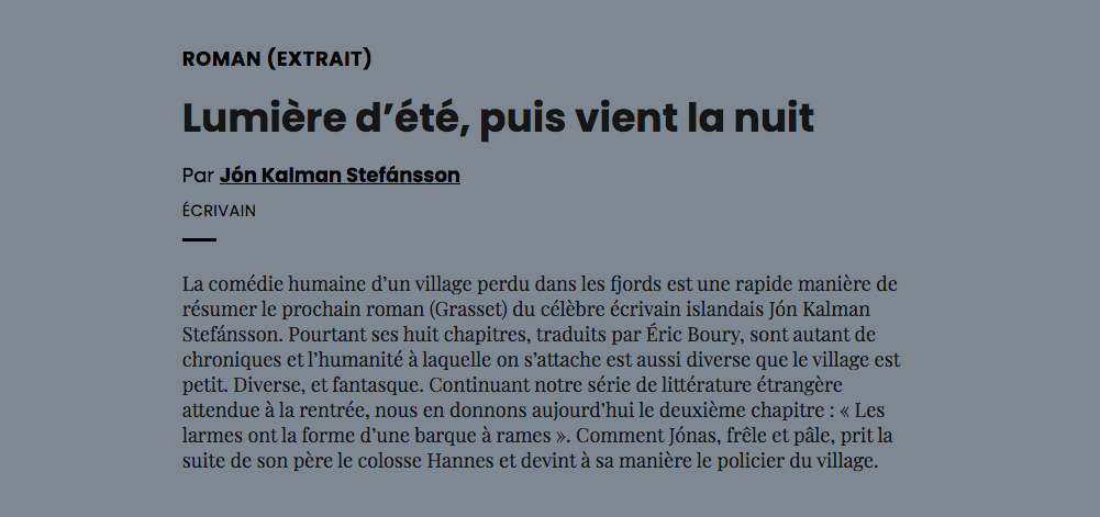 Lumière D'été Puis Vient La Nuit Telerama Lumière d'été, puis vient la nuit | AOC media - Analyse Opinion Critique