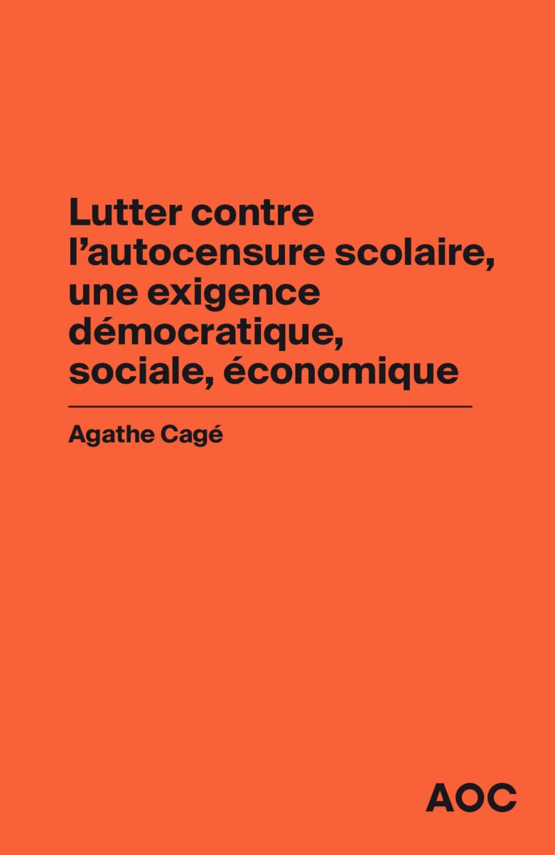 Agathe Cagé : - Lutter contre l’autocensure scolaire, une exigence démocratique, sociale, économique - Conjuguer ouverture sociale et excellence dans l’enseignement supérieur