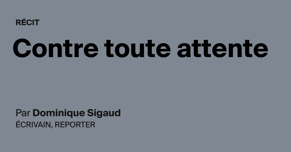 Contre toute attente - AOC media