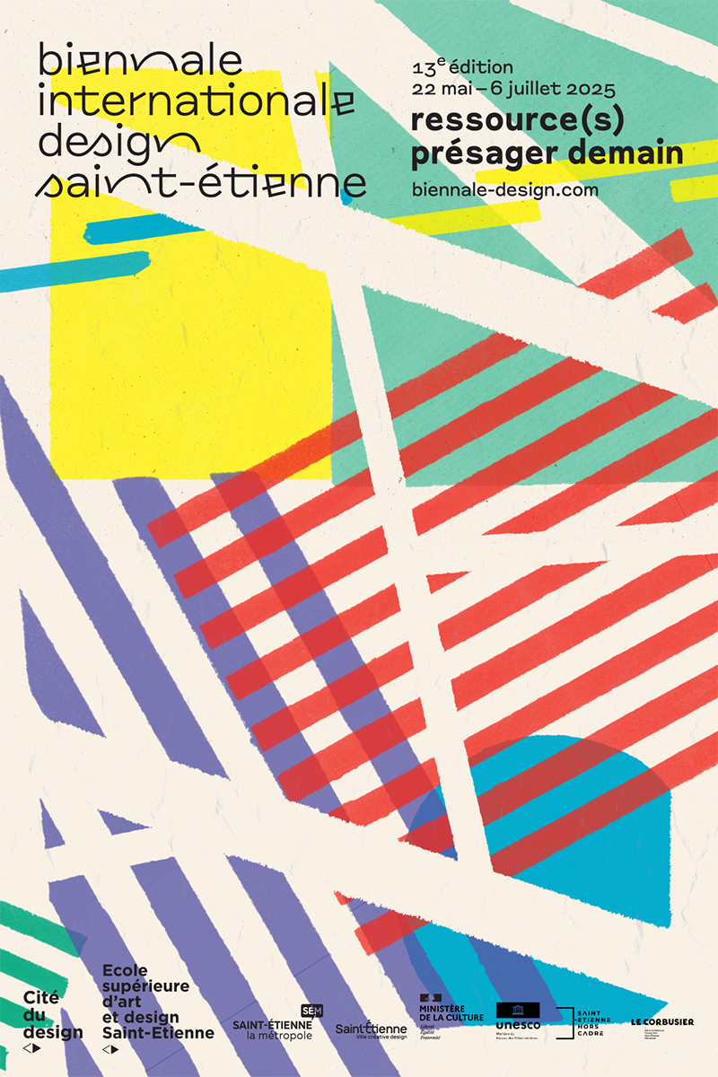 Affiche de la bienale internationale design saint-étienne