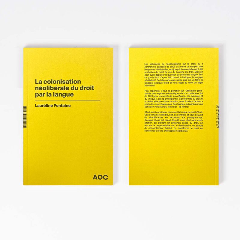 Lauréline Fontaine : <span>La colonisation néolibérale du droit par la langue</span>