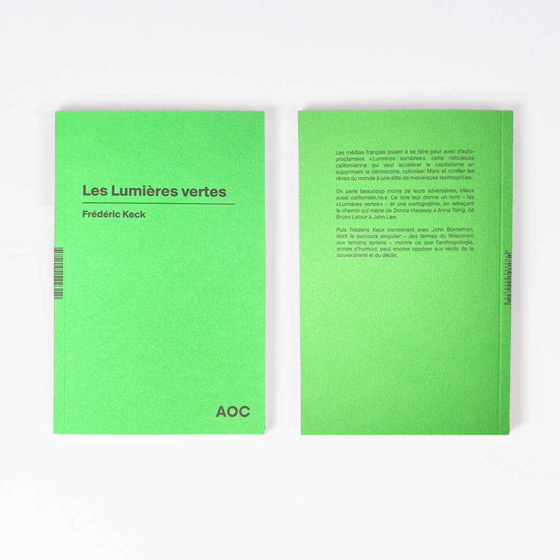 Couverture Imprimés AOC Frédéric Keck - Les Lumières vertes
