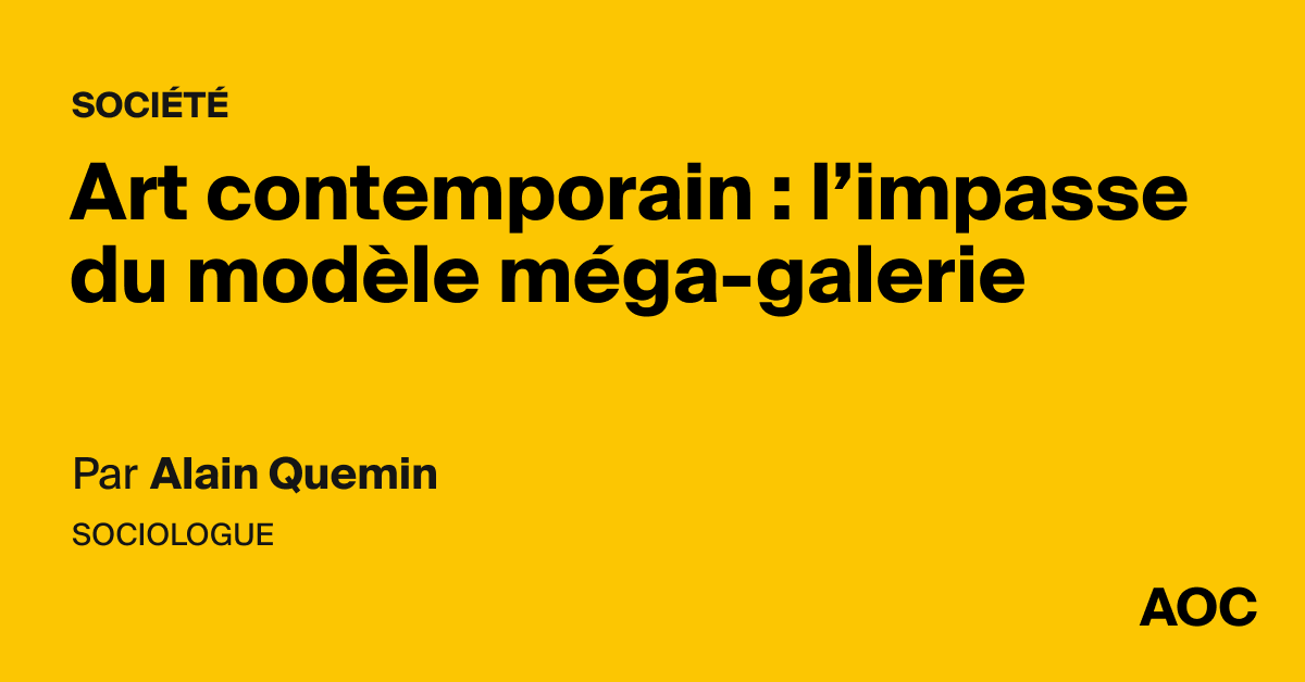 Art contemporain : l'impasse du modèle méga-galerie