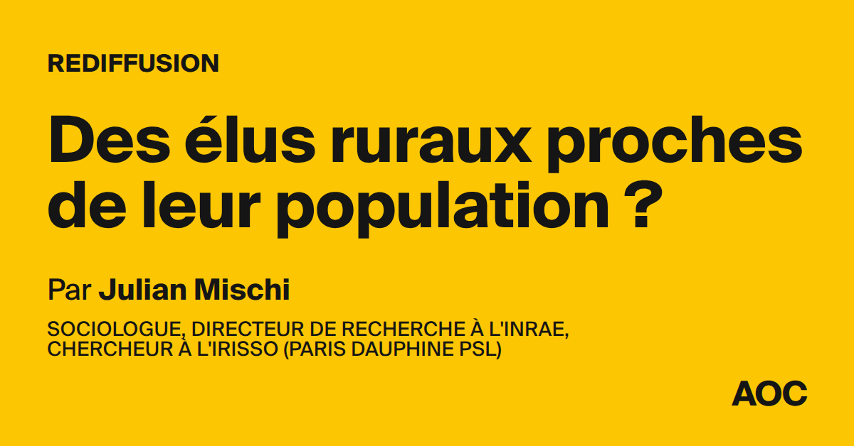 Des élus ruraux proches de leur population ?