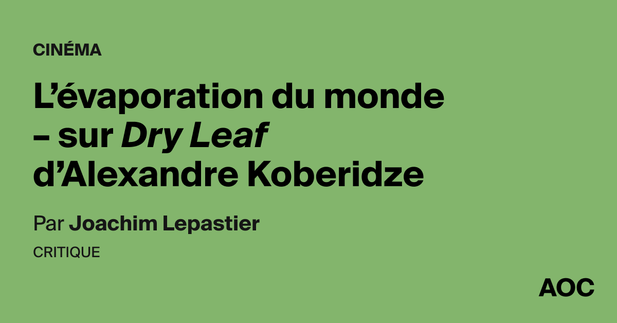 L’évaporation du monde – sur <i>Dry Leaf</i> d’Alexandre Koberidze