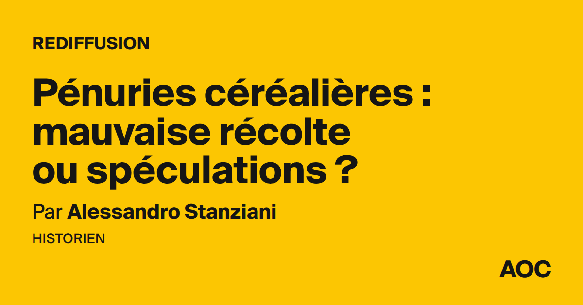 Pénuries céréalières : mauvaise récolte ou spéculations ?
