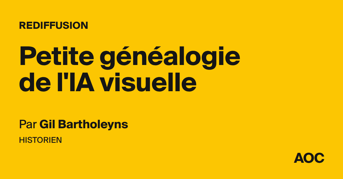 Petite généalogie de l'IA visuelle