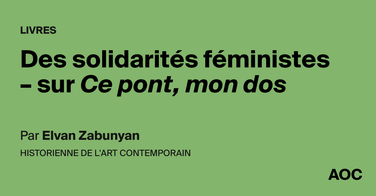 Des solidarités féministes – sur <i>Ce pont, mon dos</i>