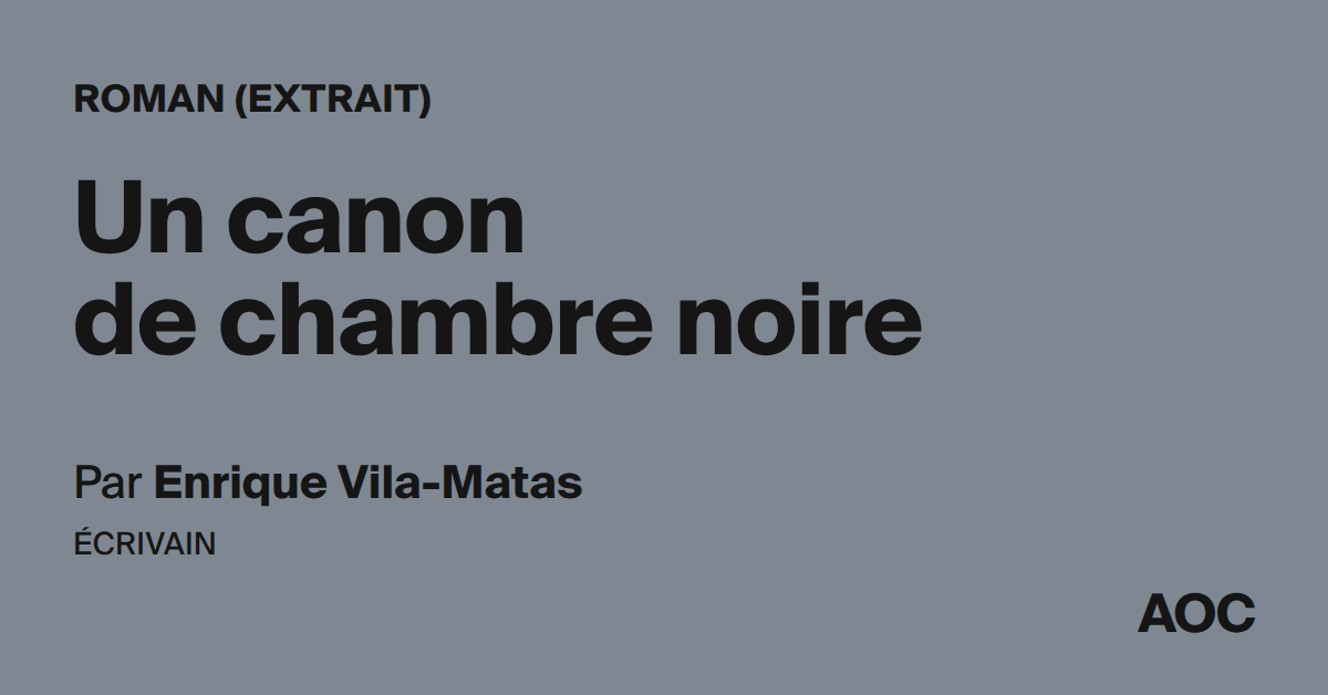 Un canon de chambre noire
