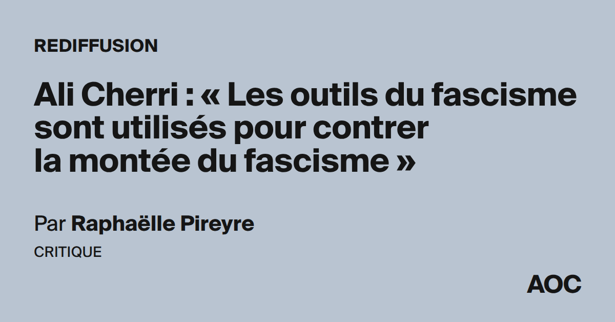 Ali Cherri : « Les outils du fascisme sont utilisés pour contrer la montée du fascisme »