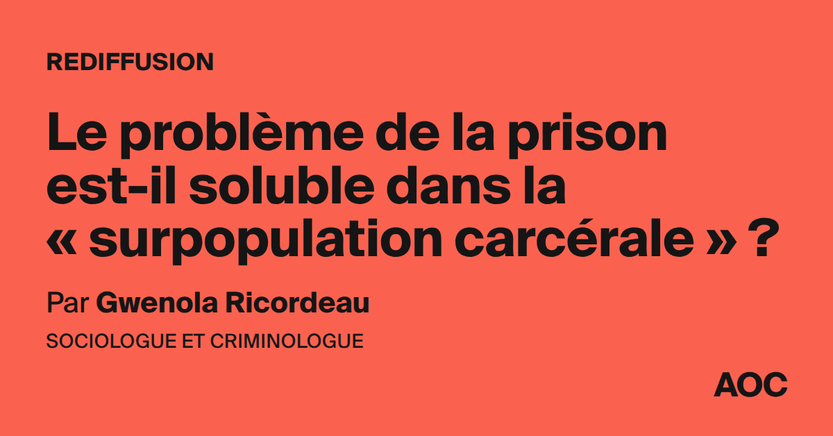 Le problème de la prison est-il soluble dans la « surpopulation carcérale » ?