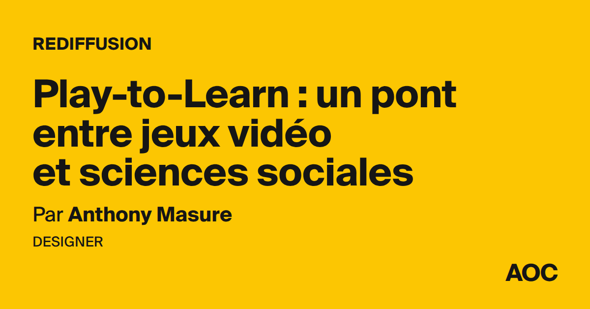 Play-to-Learn : un pont entre jeux vidéo et sciences sociales
