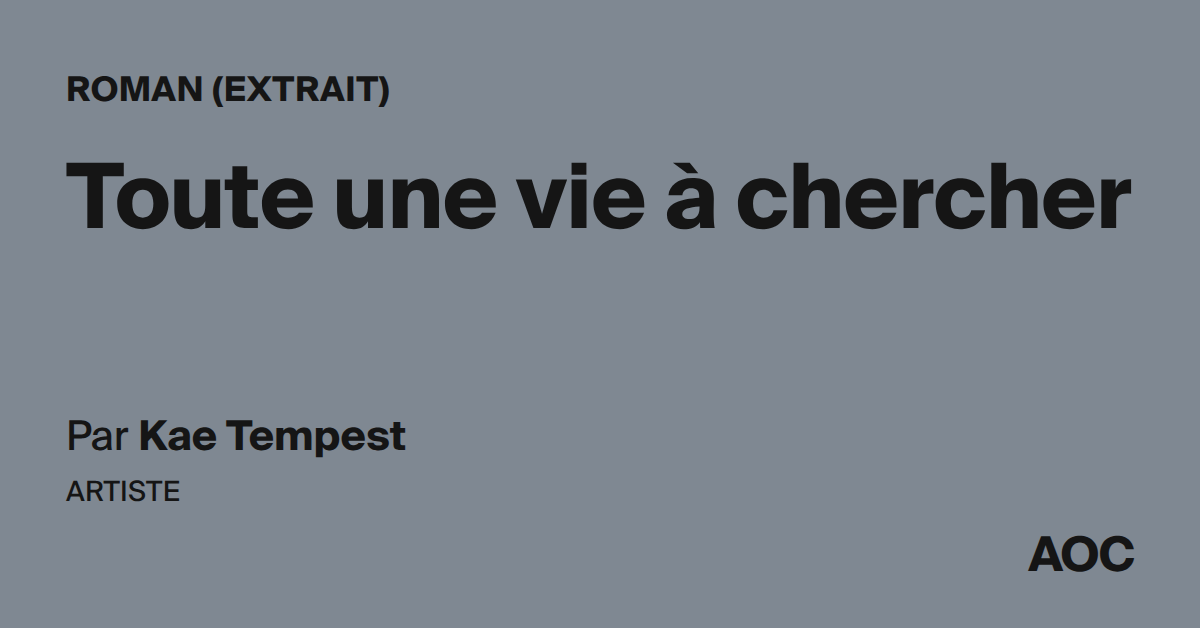 Toute une vie à chercher