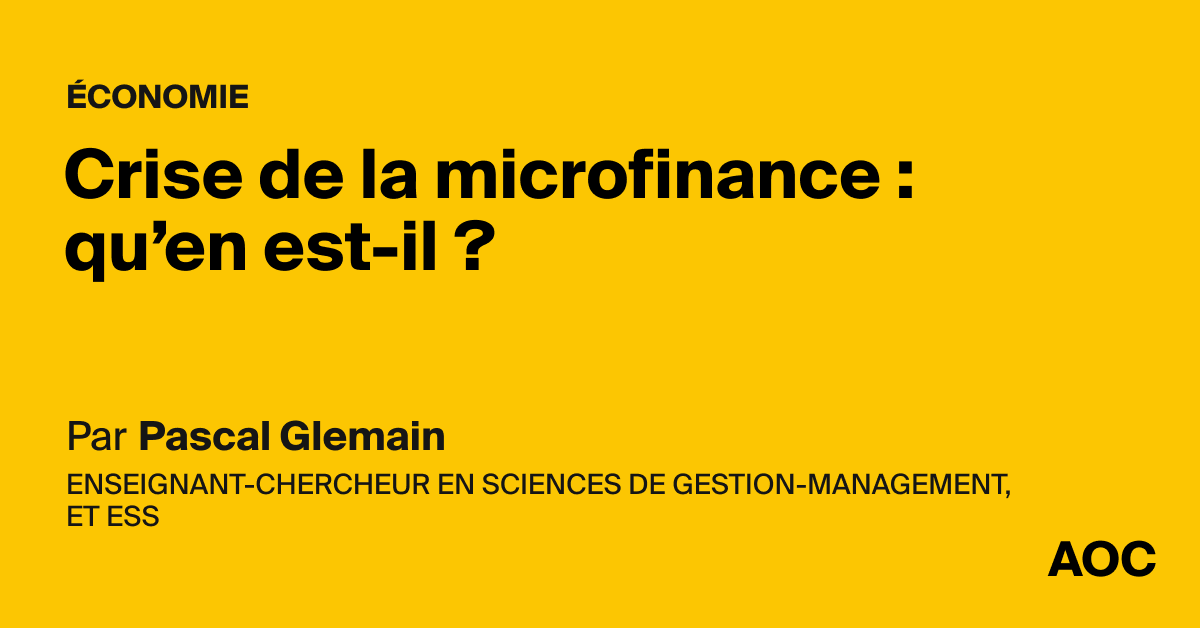 Crise de la microfinance : qu’en est-il ?